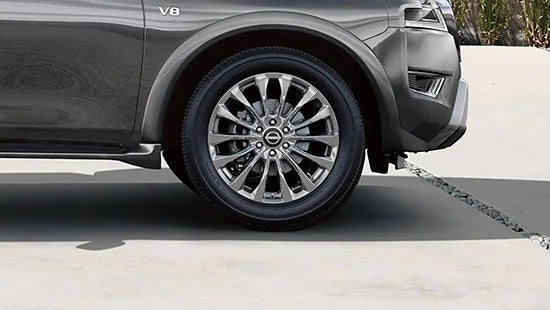 2023 Nissan Armada wheel and tire | Mike Rezi Nissan Atlanta in Atlanta GA