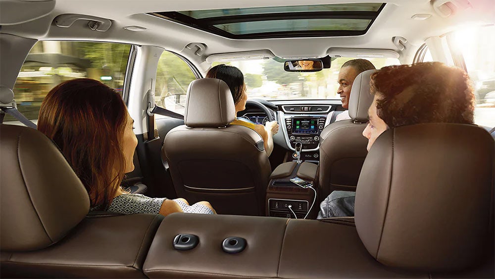 2023 Nissan Murano interior seen from the back will 4 people in the car | Mike Rezi Nissan Atlanta in Atlanta GA